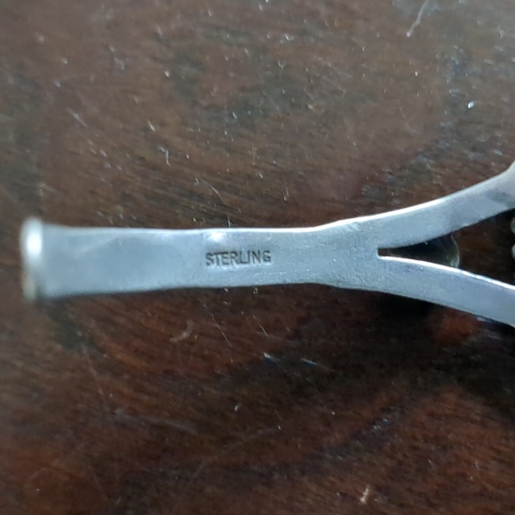 Turquoise Silver Cuff Bracelet - Picture 2 of 2